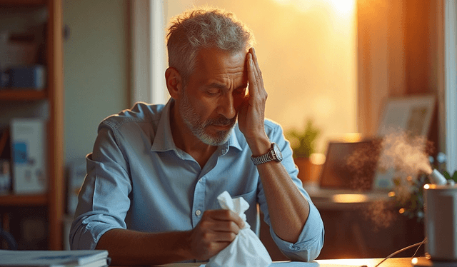 Nasal congestion and discomfort