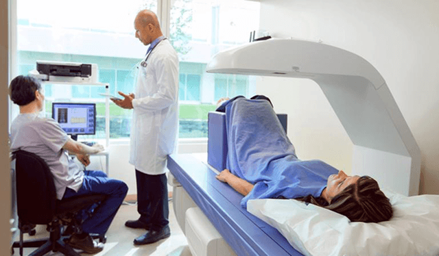 Pain or discomfort during the test