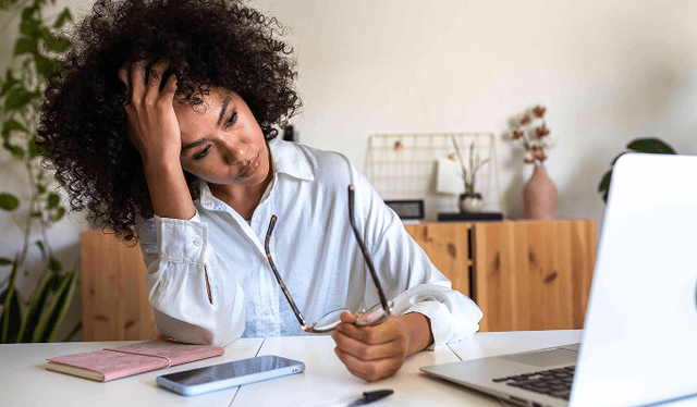 Difficulty relaxing and feeling overwhelmed by stress