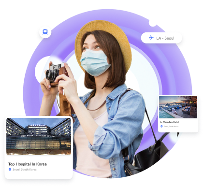 Medical tourist travelling abroad for world-class treatment